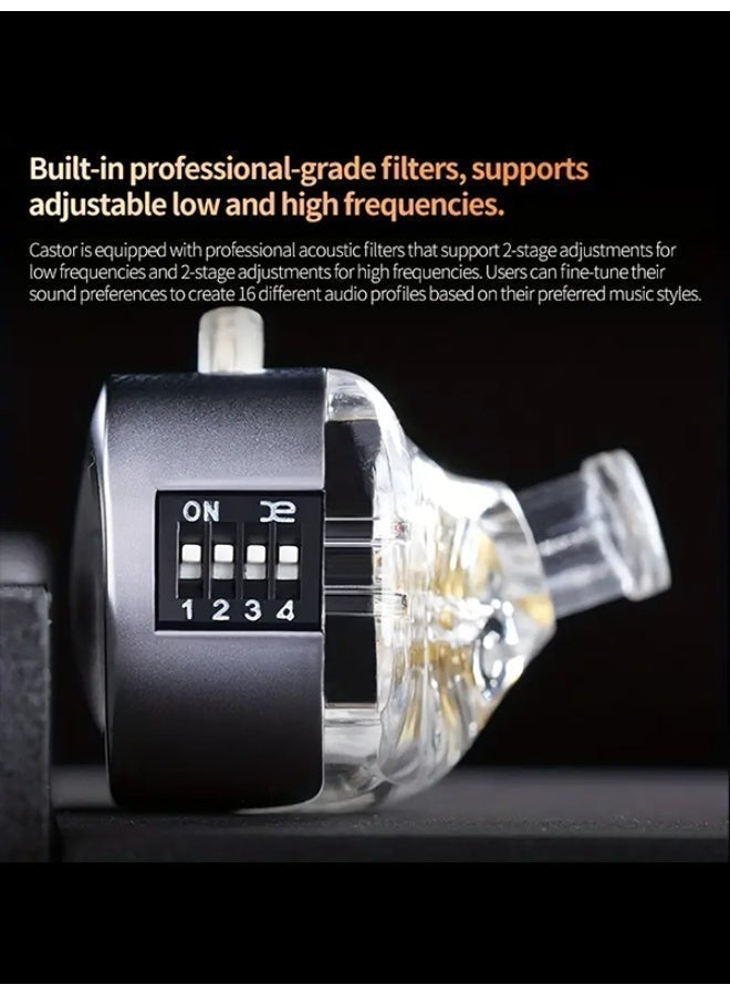 KZ Castor Wired Earbuds Improved Bass HiFi Earphone 2 Dynamic High-end Tunable Balanced Armature In-ear Headphone\ - Image 2